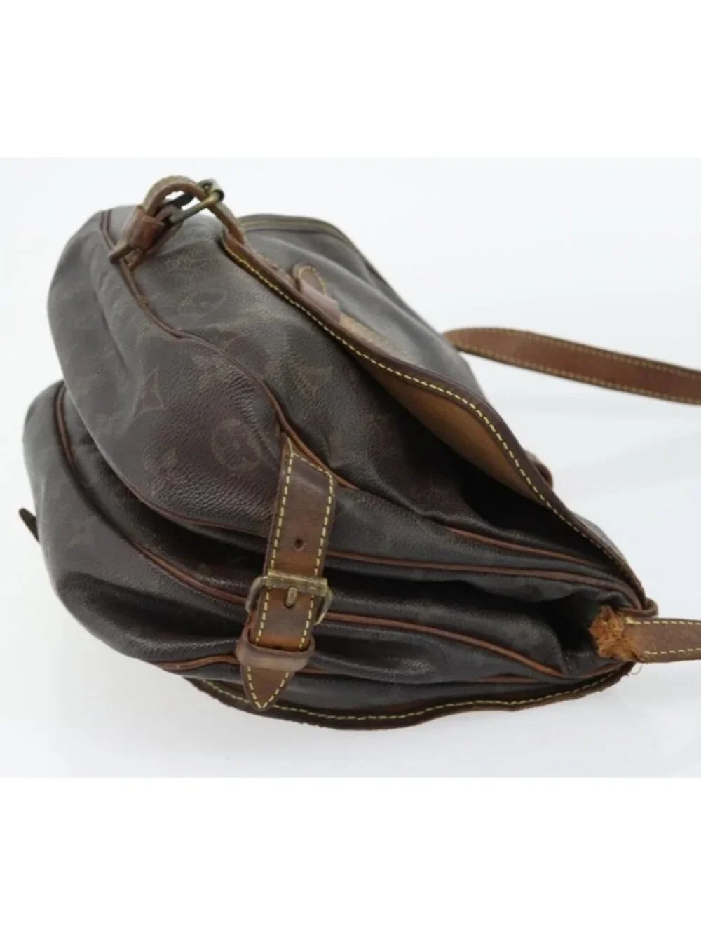 Authentic LOUIS VUITTON Monogram Saumur 30 Shoulder Bag M42256 LV